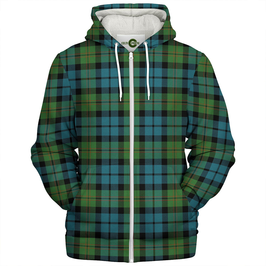 Dundas Ancient Clan Badge Tartan Sherpa Hoodie