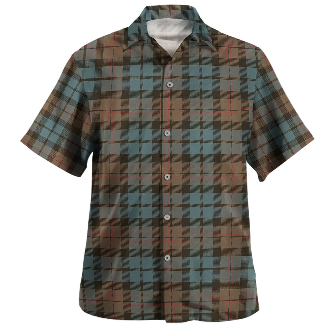 Dundas Weathered Clan Badge Tartan Hawaiian Shirt