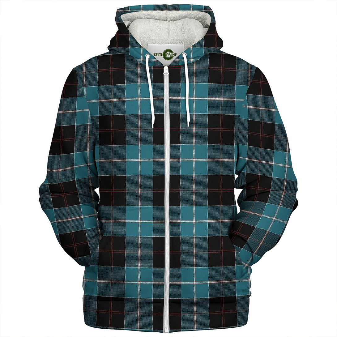 Dunlop Ancient Clan Badge Tartan Sherpa Hoodie