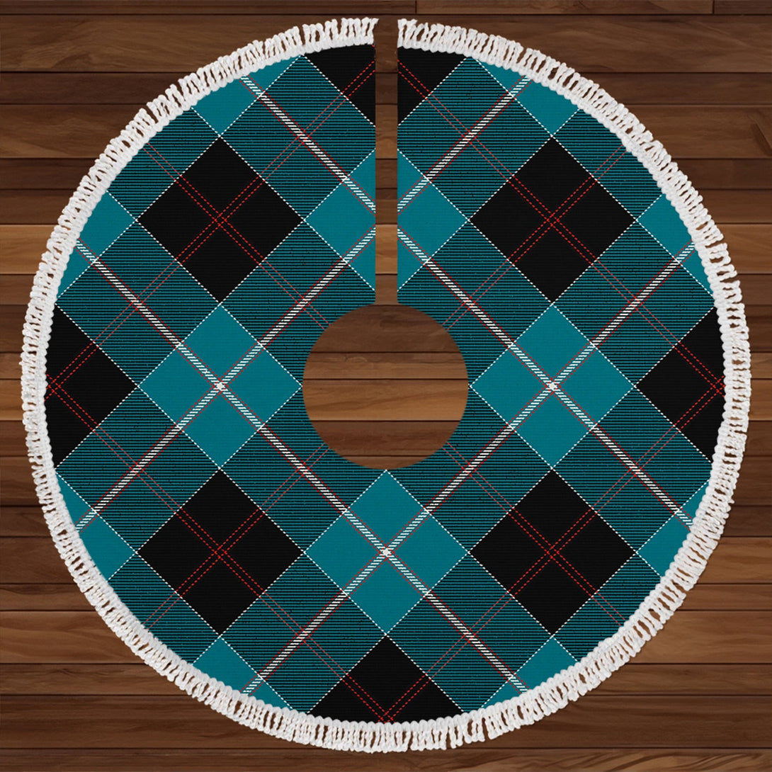 Dunlop Ancient Clan Badge Tartan Christmas Tree Skirt