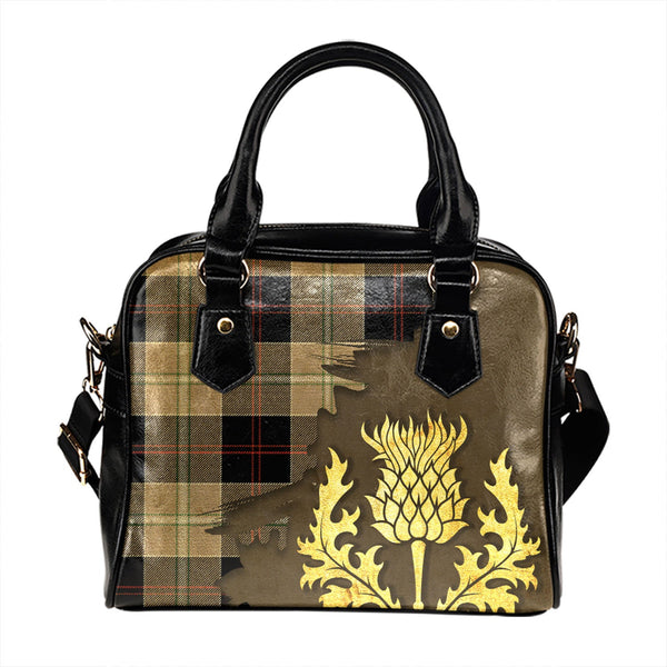 Dunlop Hunting Ancient Tartan Shoulder Handbag Thistle Oldest Style