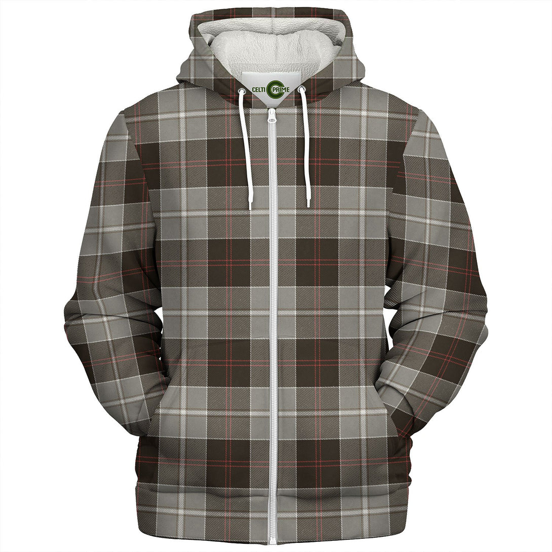 Dunlop Hunting Weathered Tartan Sherpa Hoodie