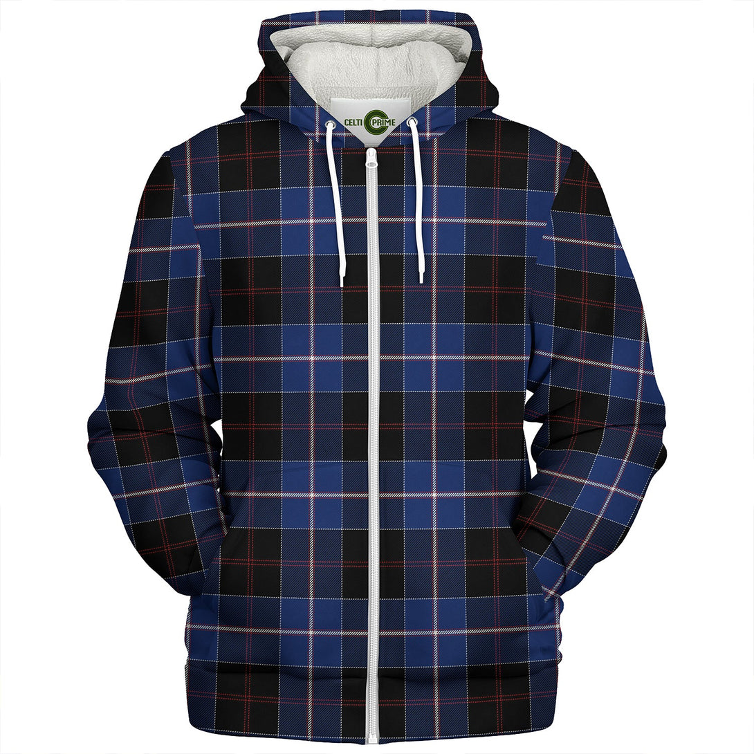 Dunlop Modern Clan Badge Tartan Sherpa Hoodie