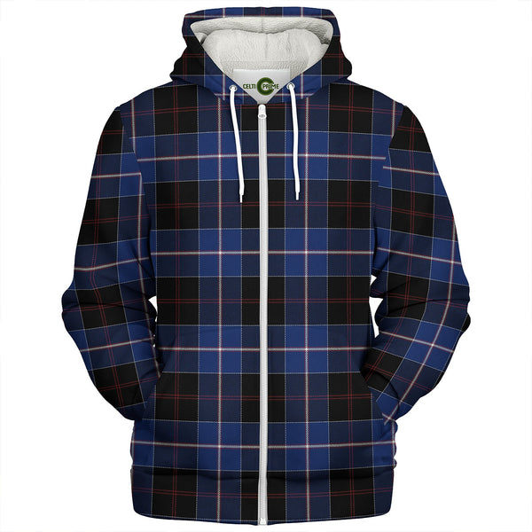 Dunlop Modern Clan Badge Tartan Sherpa Hoodie