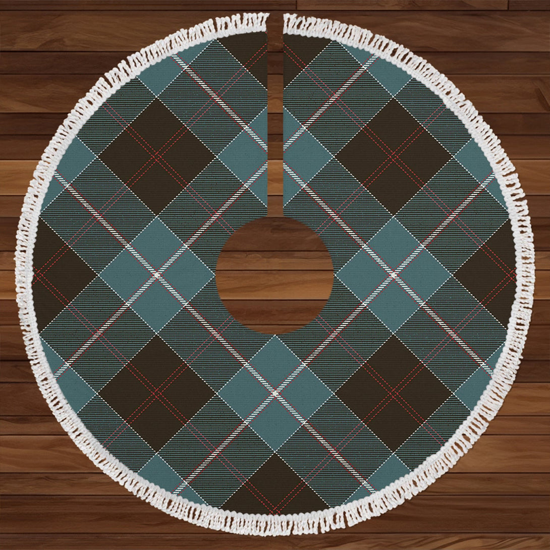 Dunlop Weathered Clan Badge Tartan Christmas Tree Skirt