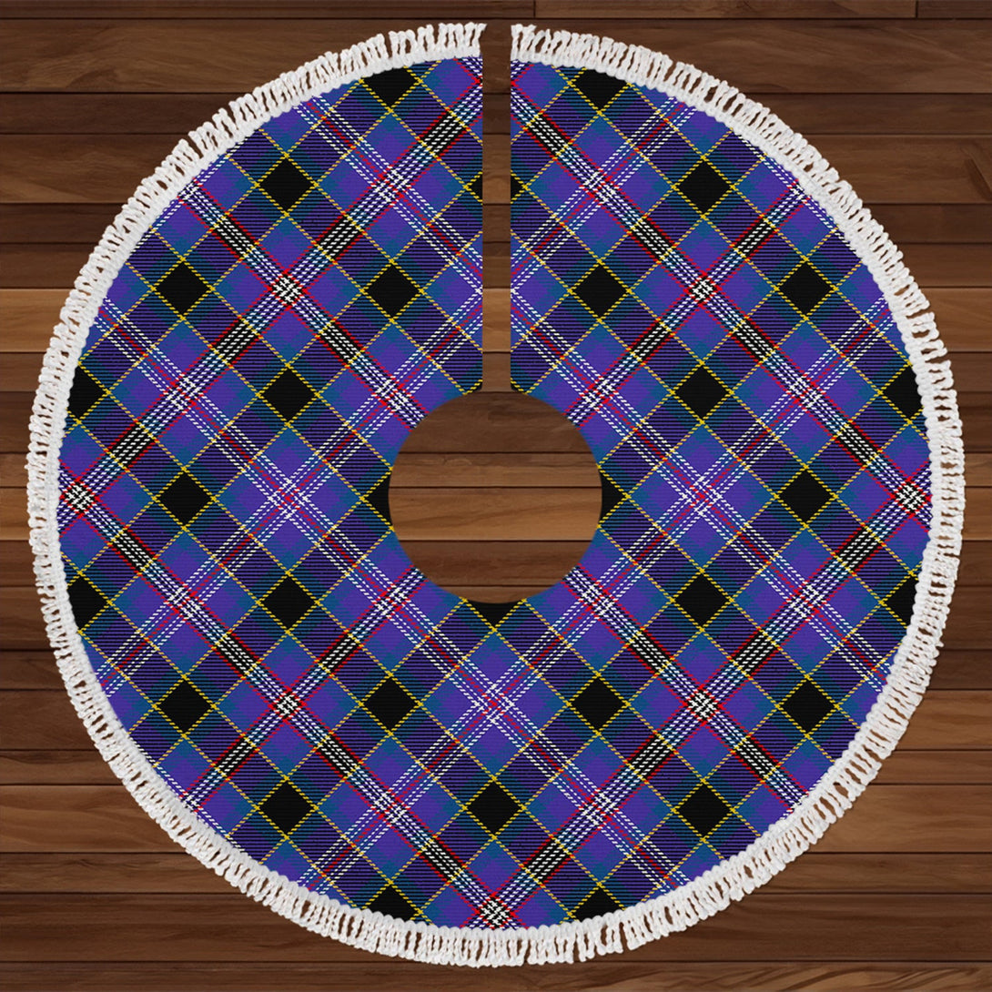 Dunlop 2 Modern Tartan Christmas Tree Skirt