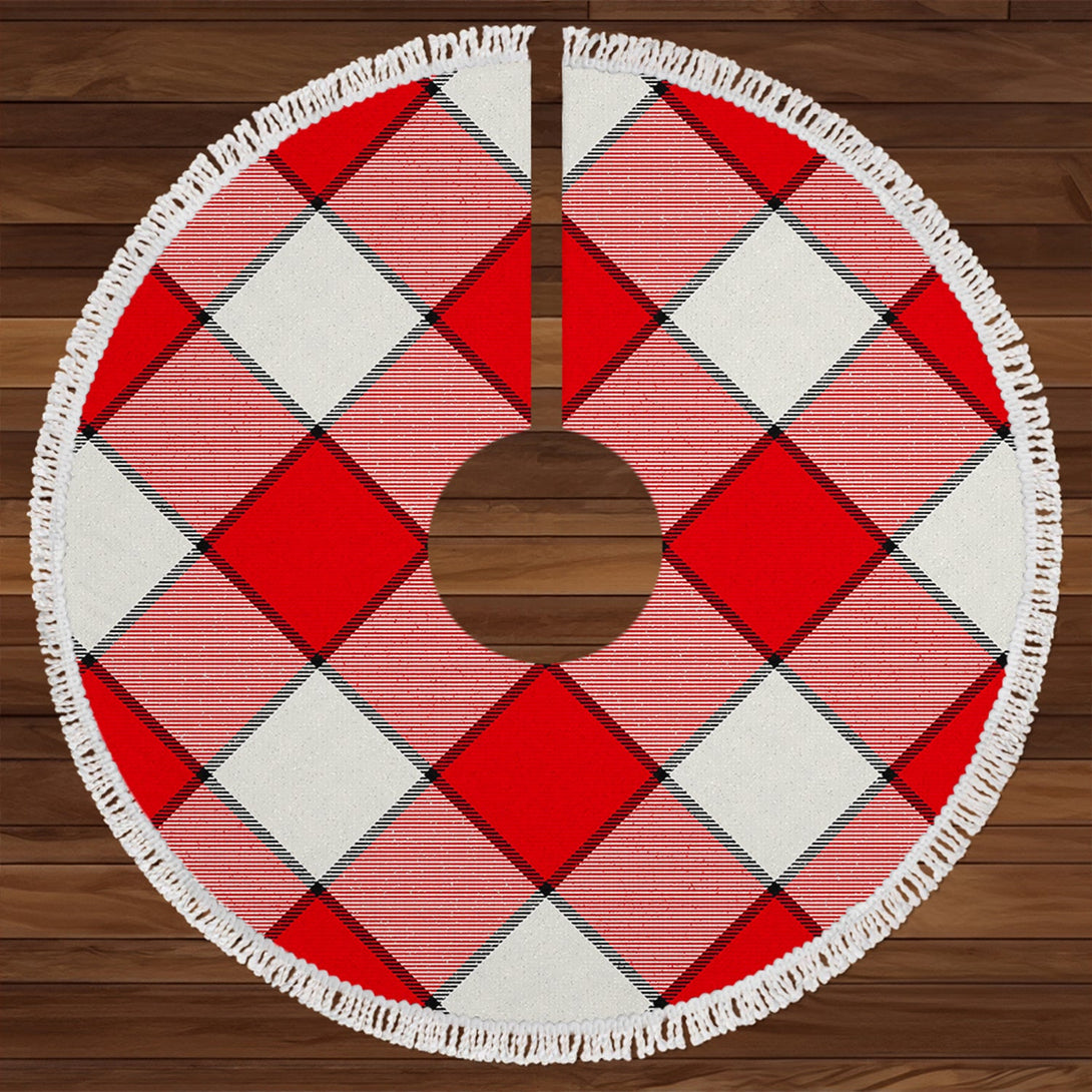 Dunmore Modern Tartan Christmas Tree Skirt