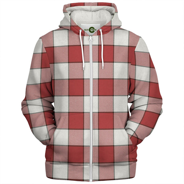 Dunmore Weathered Tartan Sherpa Hoodie