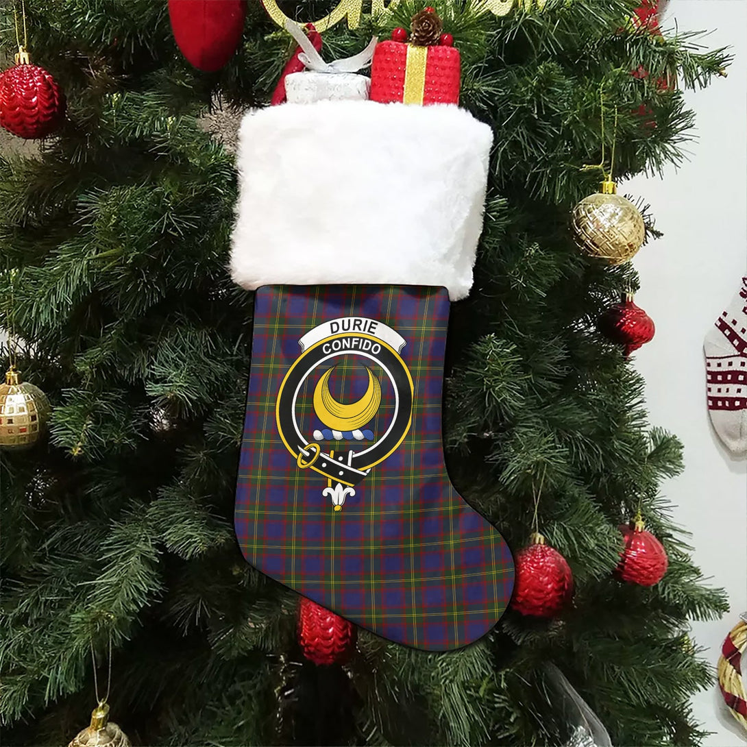 Durie Clan Badge Tartan Christmas Stocking