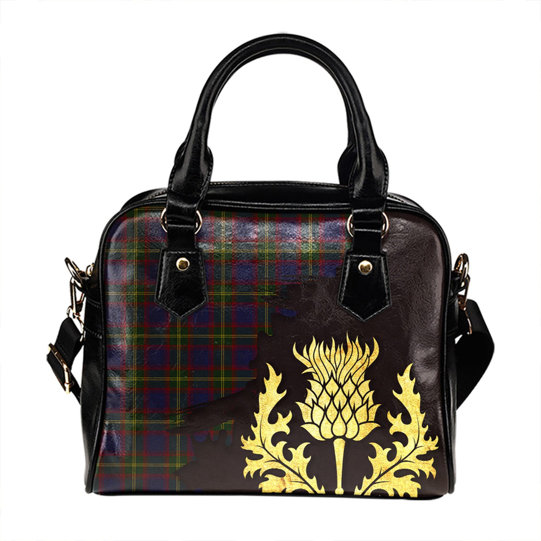 Durie Tartan Shoulder Handbag Thistle Oldest Style