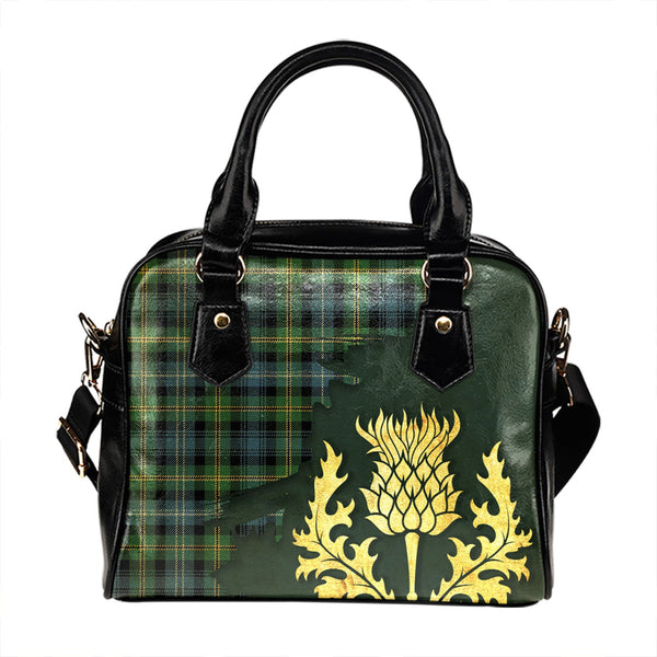 Dyce Ancient Tartan Shoulder Handbag Thistle Oldest Style