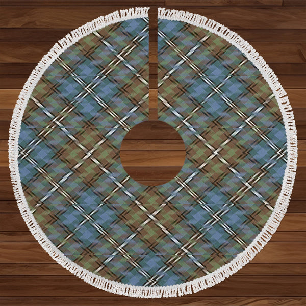 Dyer Weathered Tartan Christmas Tree Skirt