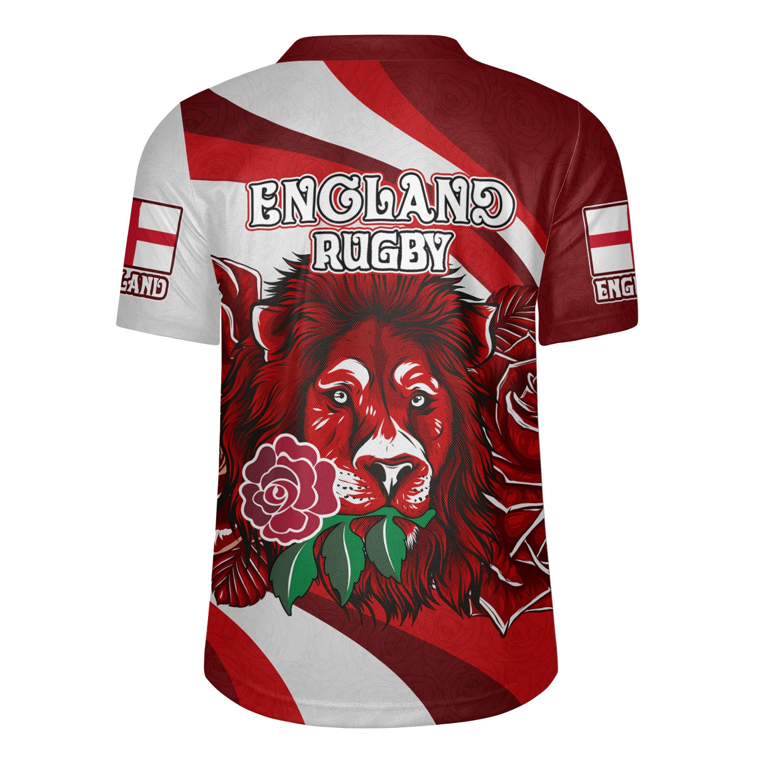 England Rugby Rugby Jersy Custom England Lion Red Rose Rugby ...