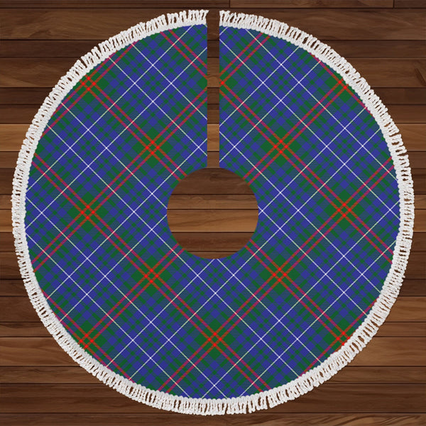 Edmonstone Clan Badge Tartan Christmas Tree Skirt