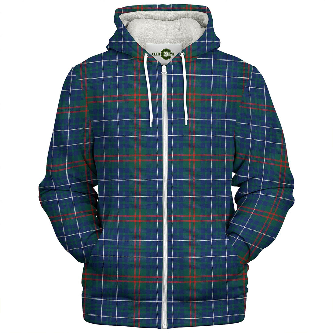 Edmonstone Modern Clan Badge Tartan Sherpa Hoodie