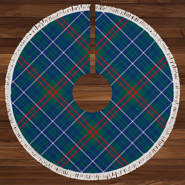 Edmonstone Modern Clan Badge Tartan Christmas Tree Skirt