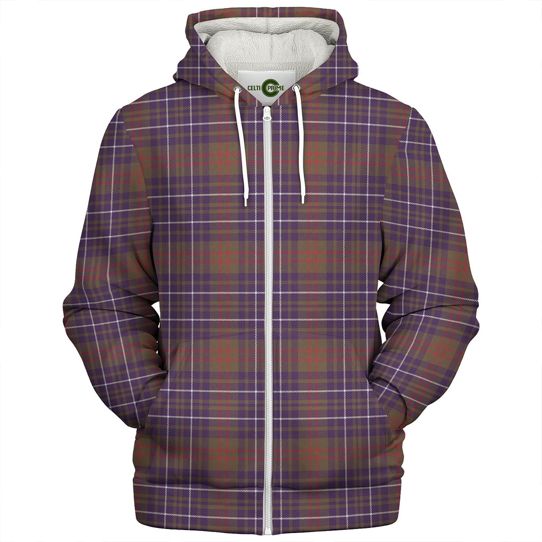 Edmonstone Weathered Clan Badge Tartan Sherpa Hoodie