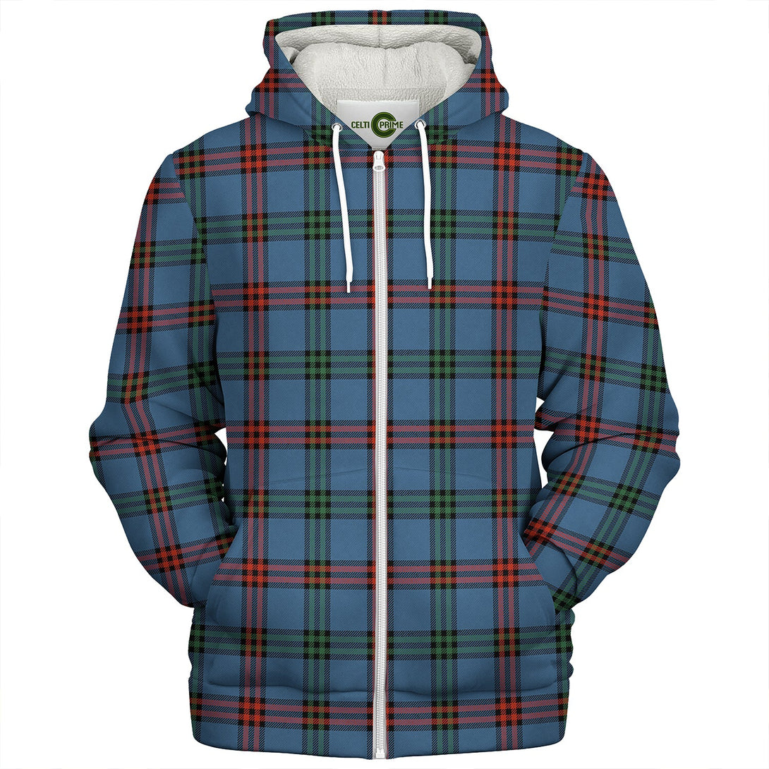 Eglinton District (Montgomery of Ayrshire) Ancient Clan Badge Tartan Sherpa Hoodie