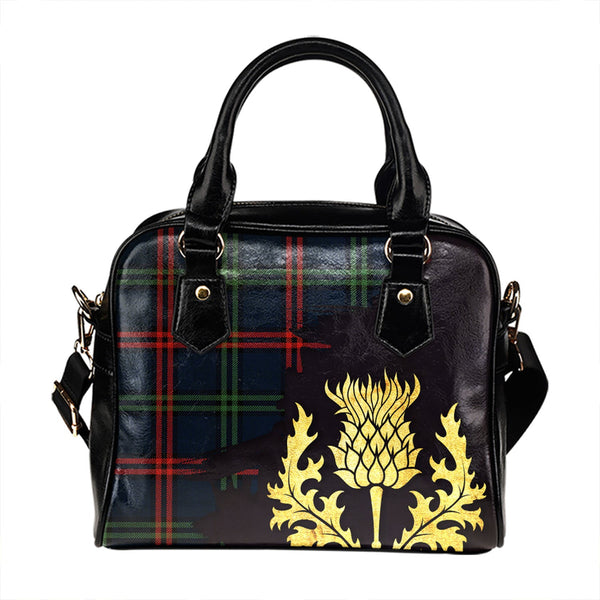 Eglinton District (Montgomery of Ayrshire) Modern Tartan Shoulder Handbag Thistle Oldest Style