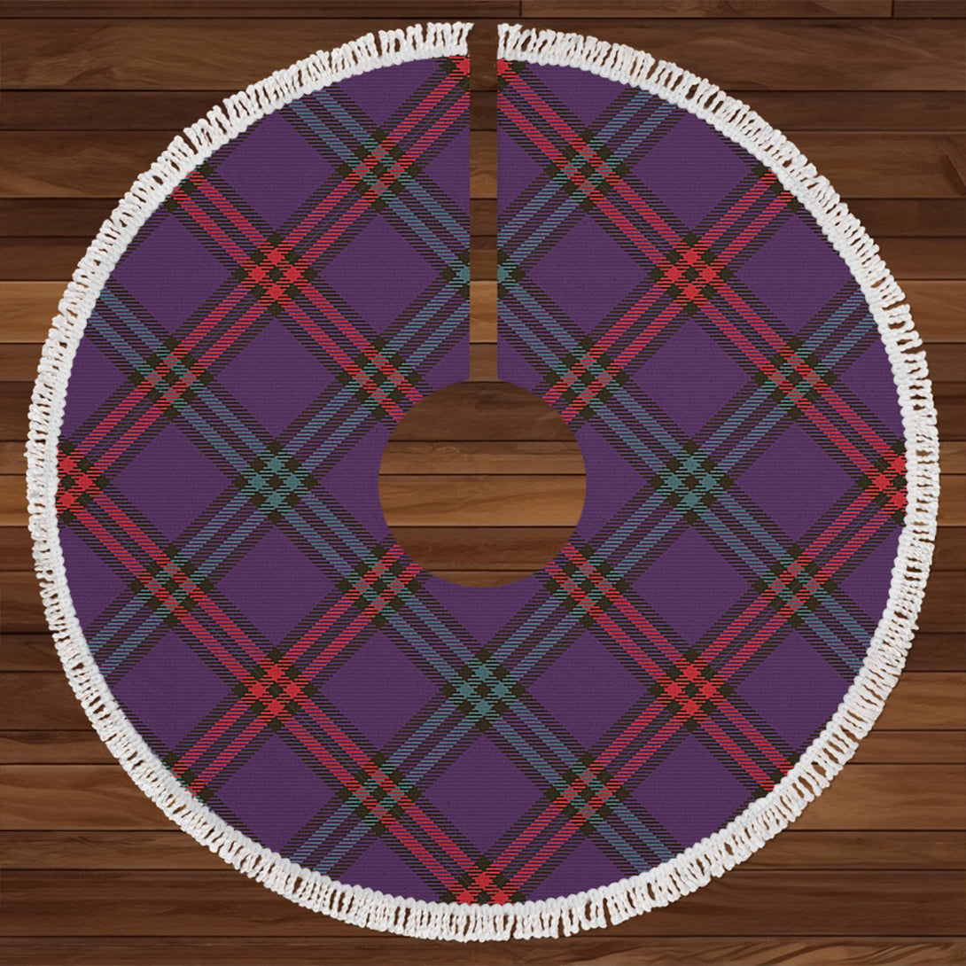 Eglinton District (Montgomery of Ayrshire) Weathered Clan Badge Tartan Christmas Tree Skirt