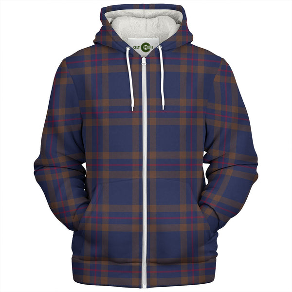 Elliot (Ellot) (Clans Originaux) Modern Tartan Sherpa Hoodie