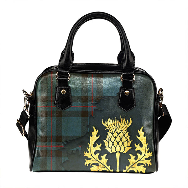 Elliot (Ellot) Modern Tartan Shoulder Handbag Thistle Oldest Style