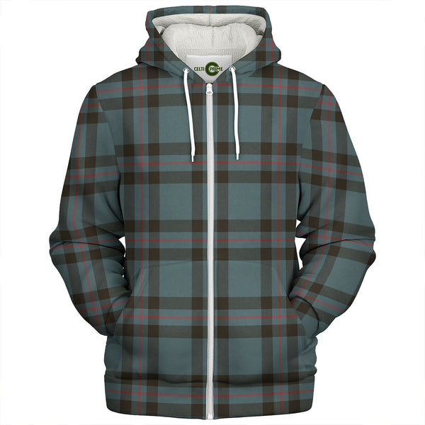 Elliot (Ellot) Weathered Clan Badge Tartan Sherpa Hoodie