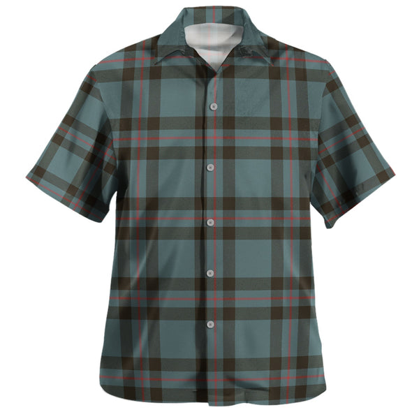 Elliot (Ellot) Weathered Clan Badge Tartan Hawaiian Shirt