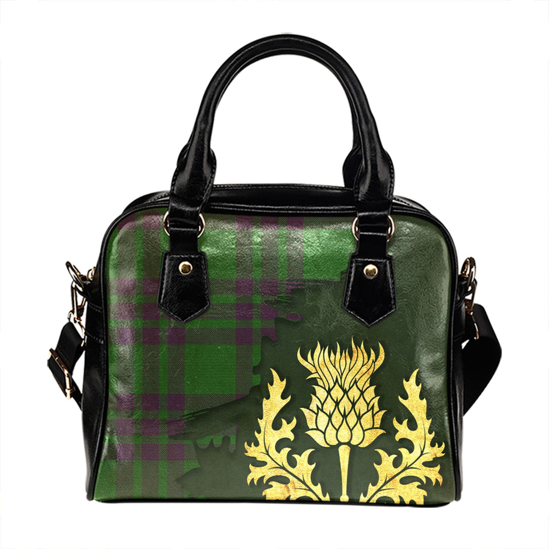 Elphinstone Ancient Tartan Shoulder Handbag Thistle Oldest Style