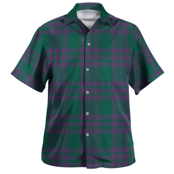 Elphinstone Modern Clan Badge Tartan Hawaiian Shirt