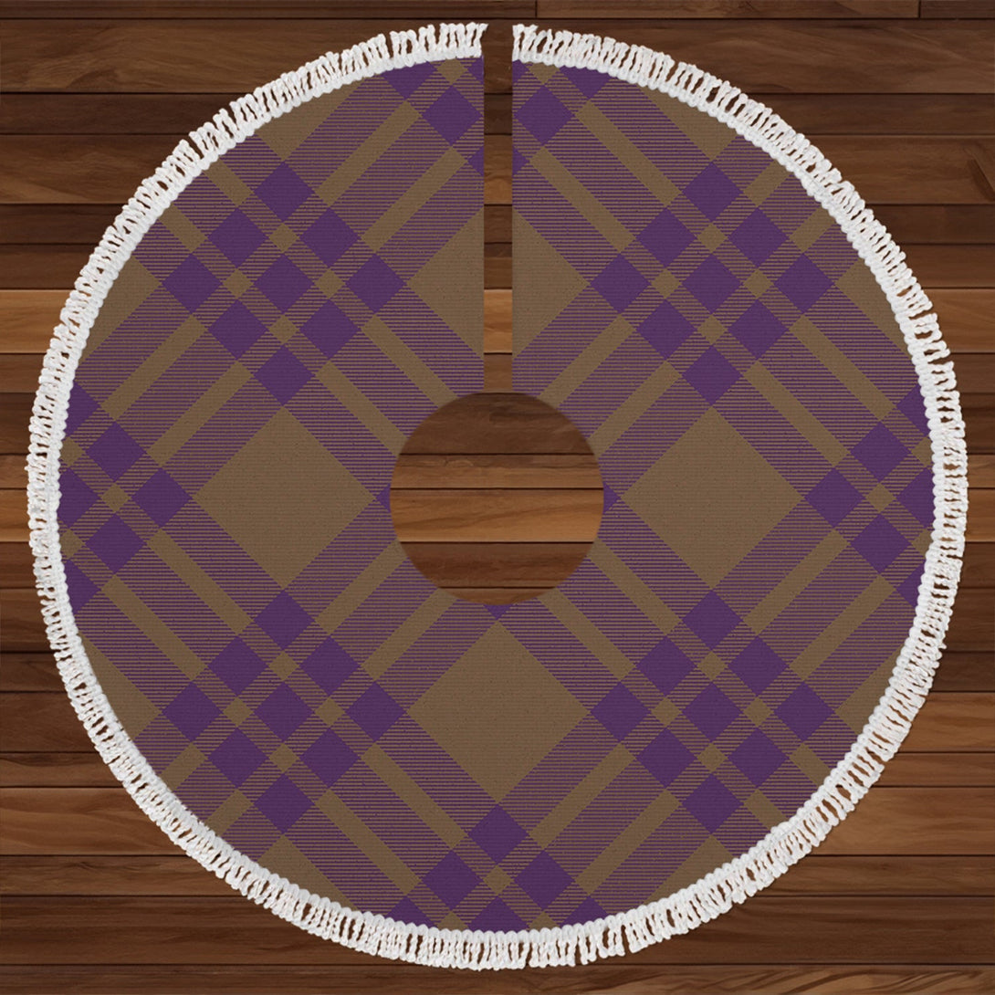 Elphinstone Weathered Clan Badge Tartan Christmas Tree Skirt