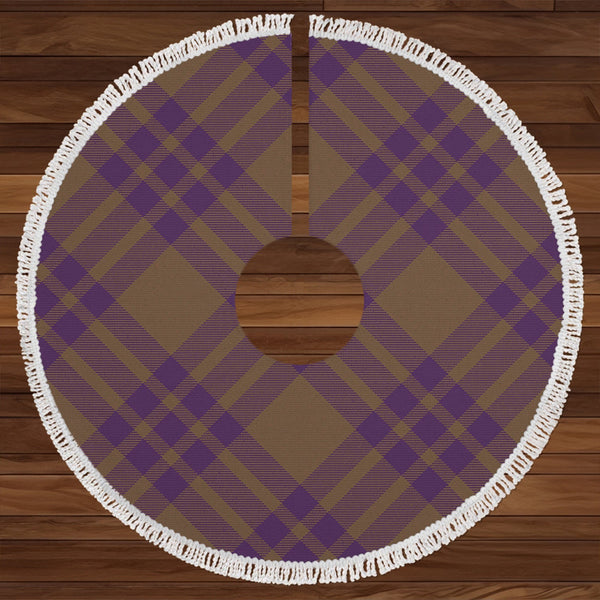 Elphinstone Weathered Clan Badge Tartan Christmas Tree Skirt