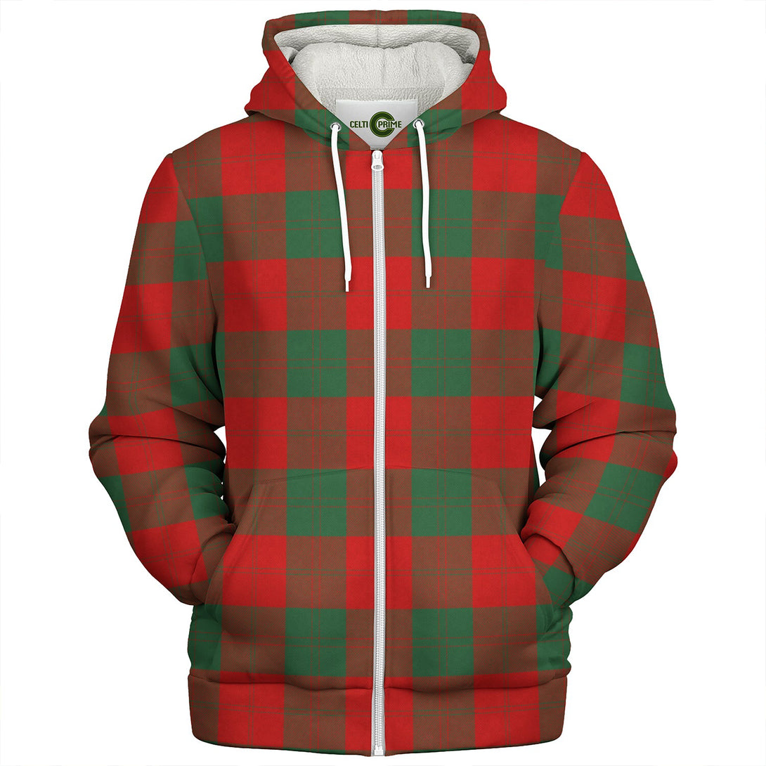 Erskine Clan Badge Tartan Sherpa Hoodie