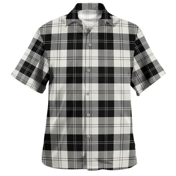 Erskine Black & White Clan Badge Tartan Hawaiian Shirt