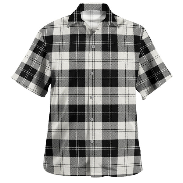 Erskine Black - White Tartan Hawaiian Shirt