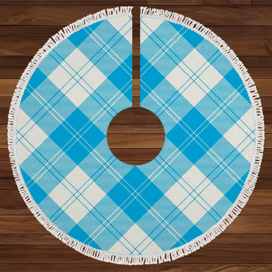 Erskine Blue Clan Badge Tartan Christmas Tree Skirt