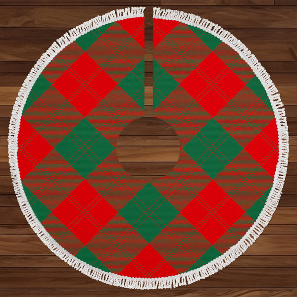 Erskine Clan Badge Tartan Christmas Tree Skirt