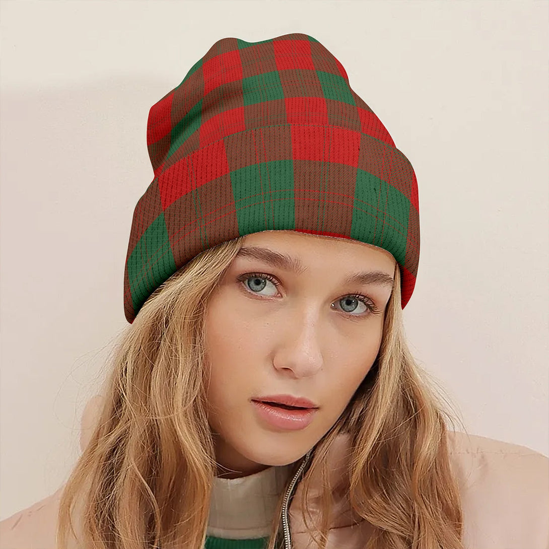 Erskine Clan Badge Tartan Knitted Beanie