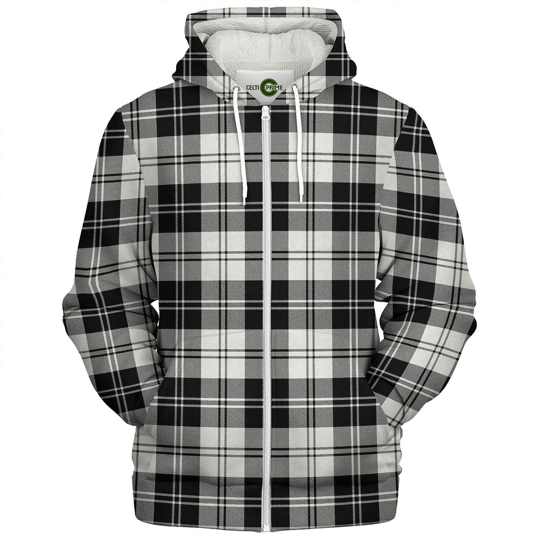 Erskine Dress Dance Black Tartan Sherpa Hoodie