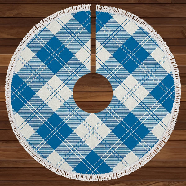 Erskine Dress Dance Blue Ancient Tartan Christmas Tree Skirt