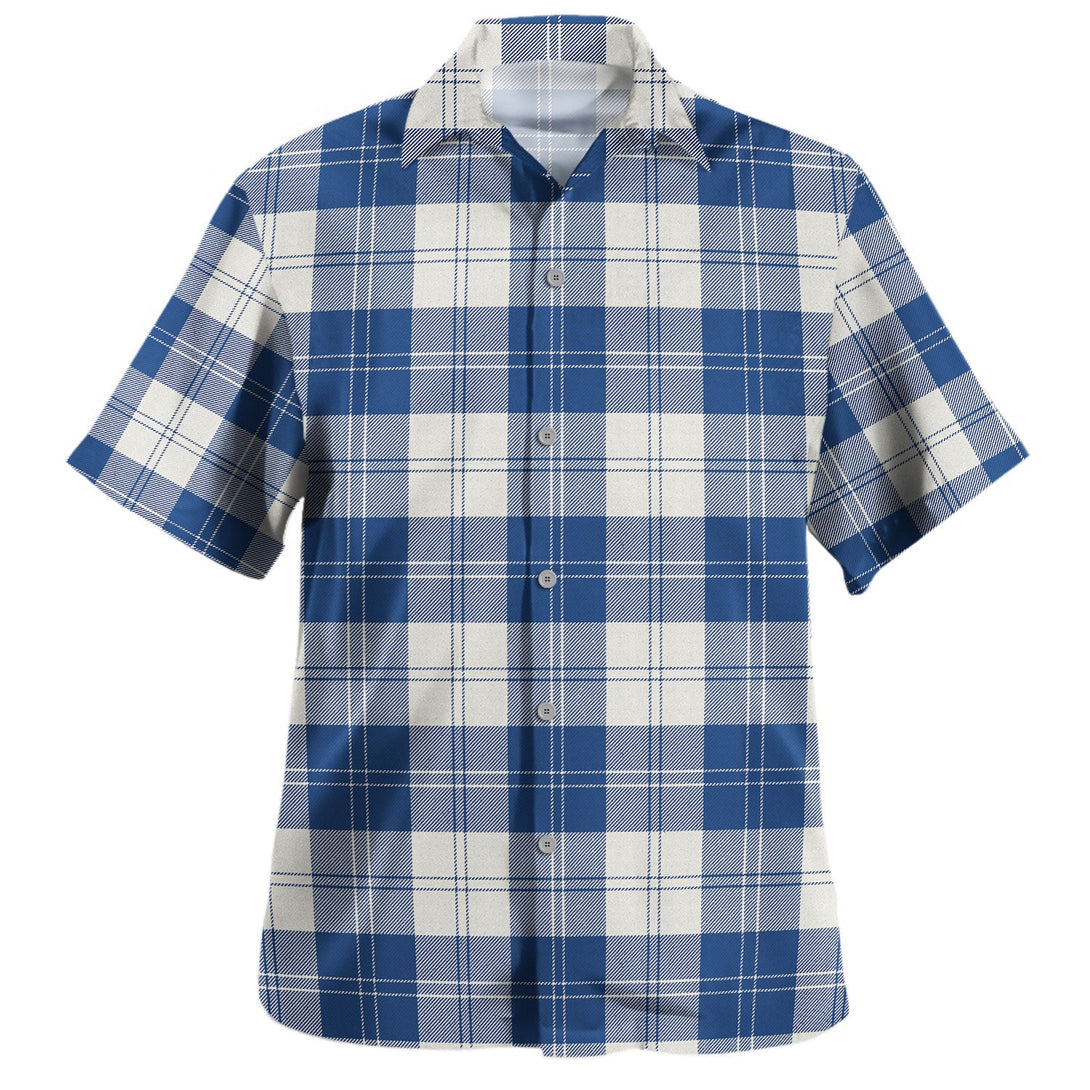 Erskine Dress Dance Blue Modern Tartan Hawaiian Shirt