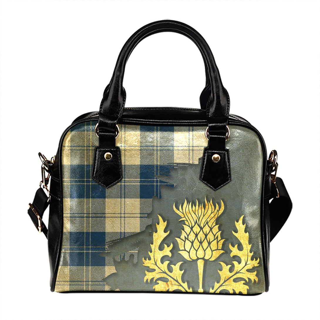 Erskine Dress Dance Blue Modern Tartan Shoulder Handbag Thistle Oldest Style