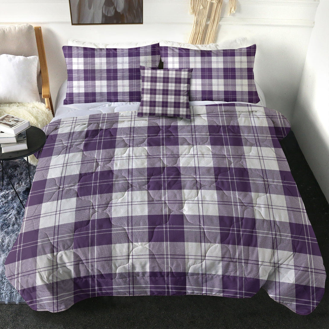 Erskine Dress Dance Blue Weathered Tartan Comforter