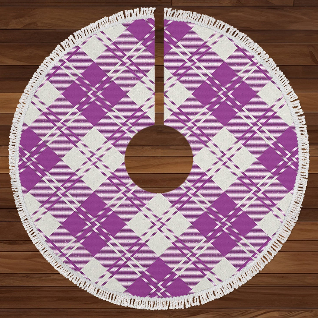 Erskine Dress Purple Tartan Christmas Tree Skirt