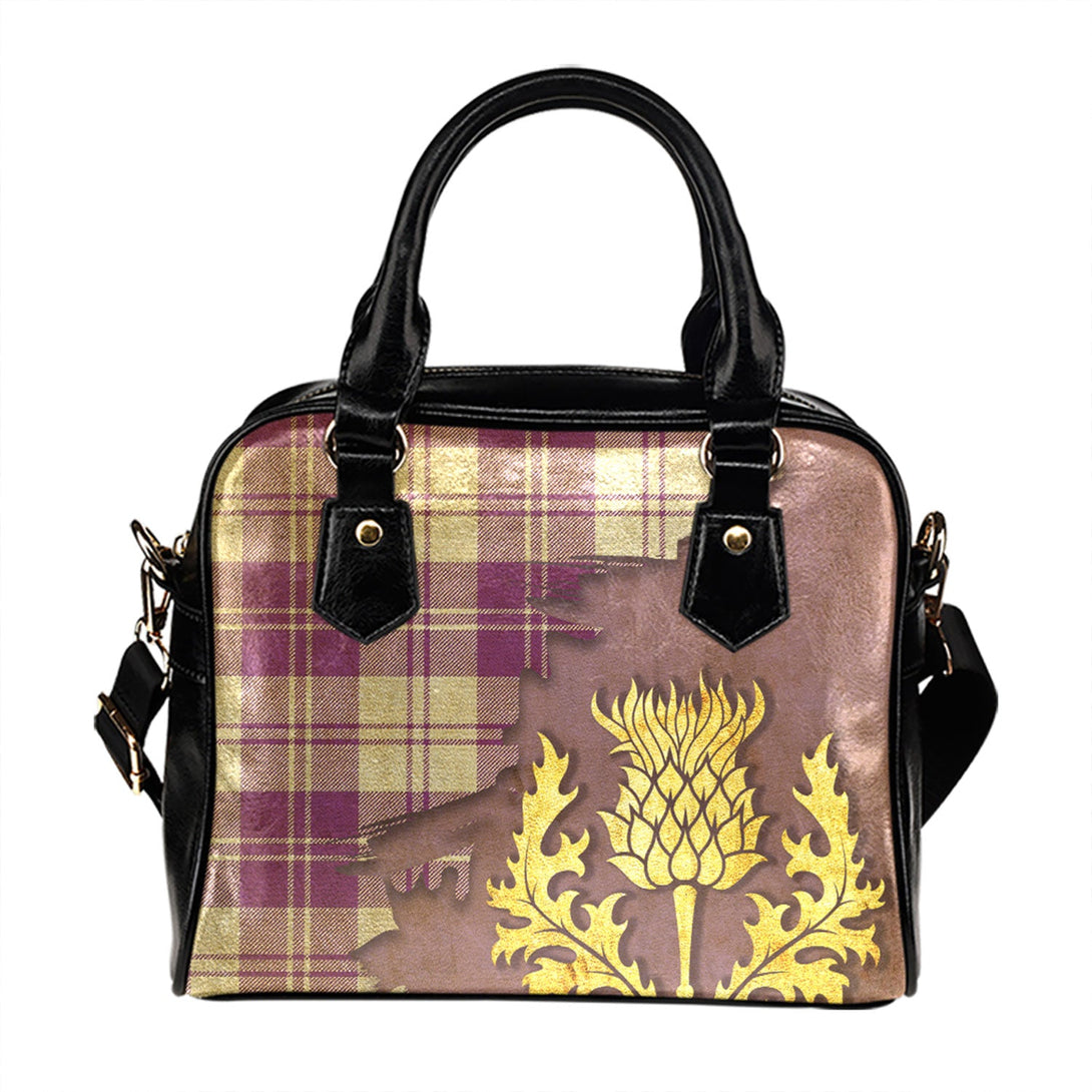 Erskine Dress Purple Tartan Shoulder Handbag Thistle Oldest Style