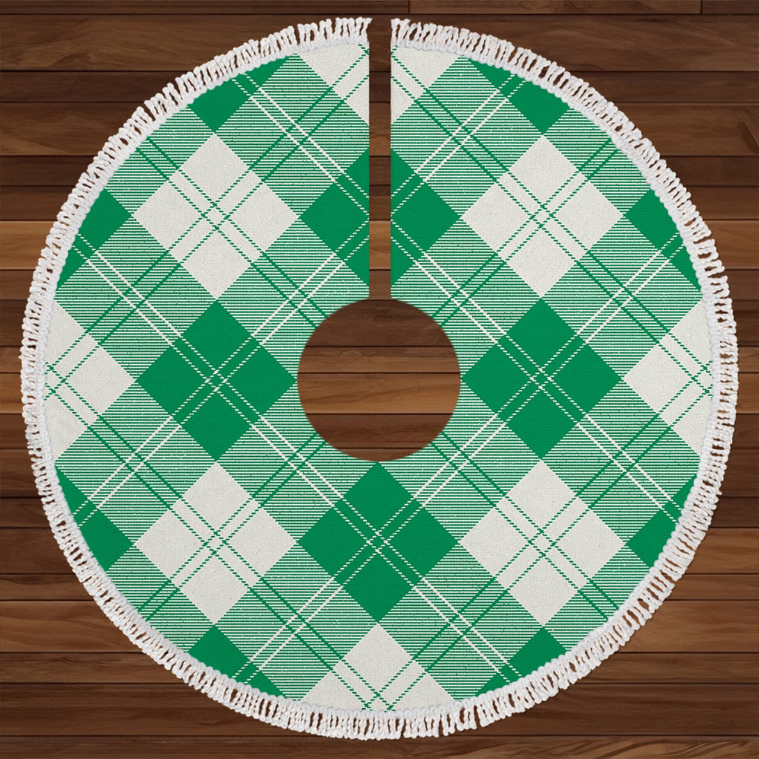 Erskine Green Clan Badge Tartan Christmas Tree Skirt