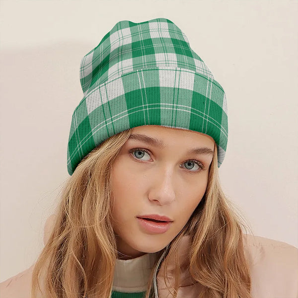 Erskine Green Clan Badge Tartan Knitted Beanie