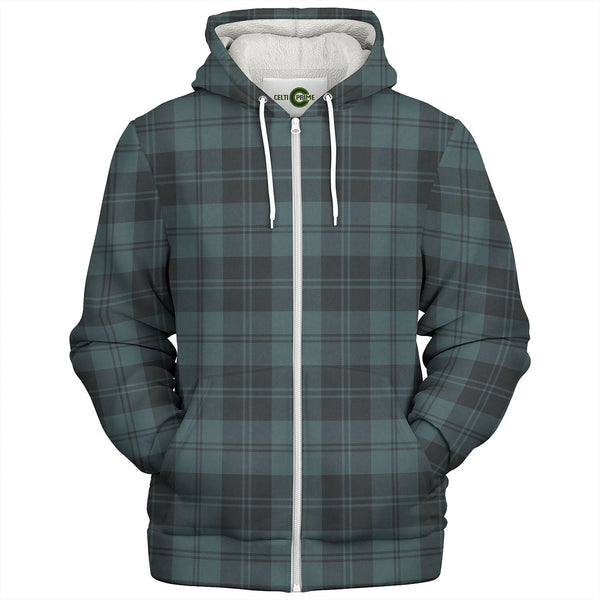 Erskine Hunting Weathered Tartan Sherpa Hoodie