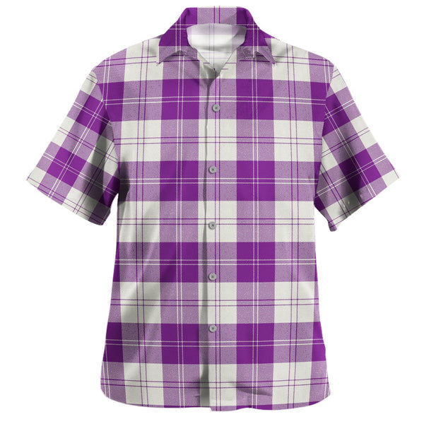 Erskine Purple Clan Badge Tartan Hawaiian Shirt