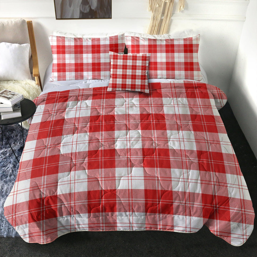 Erskine Red Clan Badge Tartan Comforter